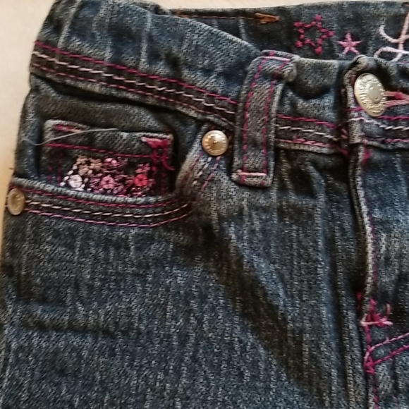 Girl's Denim Jeans Levi's Purple Sequins Size 4 - Picture 4 of 6